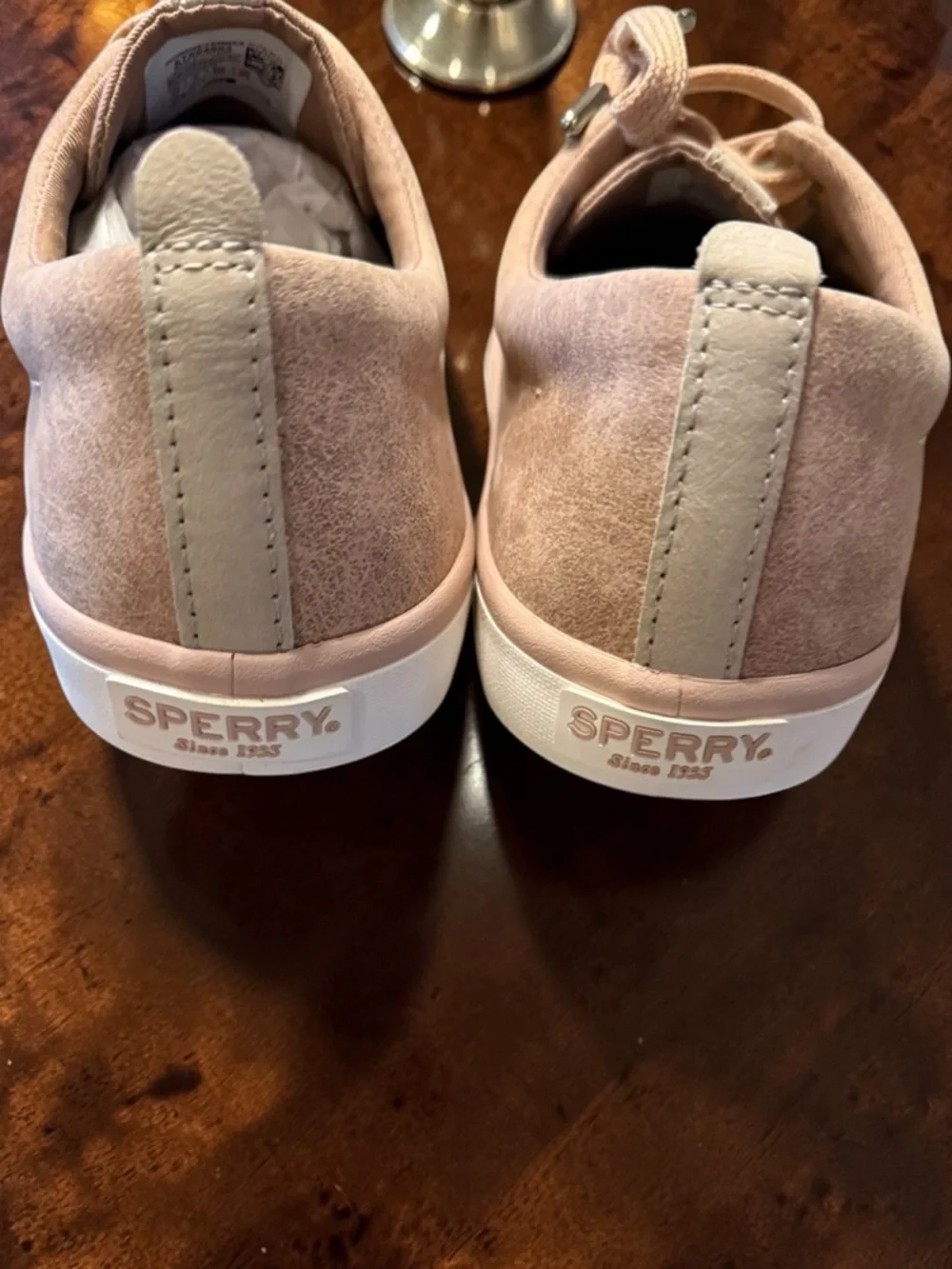 Sperry Top Sider Sailor Mystic Sneakers Womens 8.5 Rose Dust Casual Lace Up NEW - Picture 4 of 6